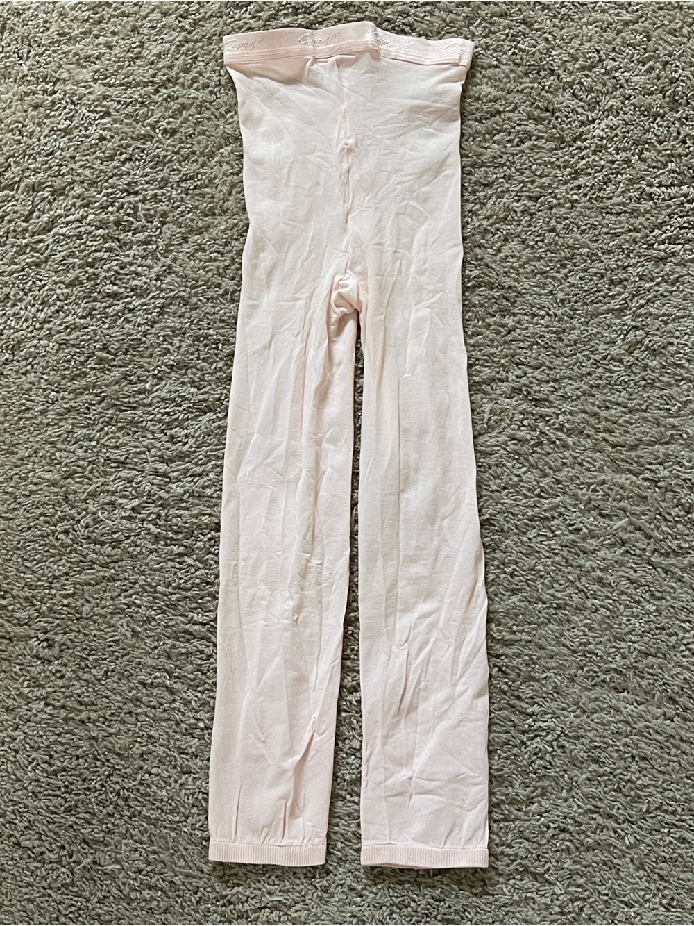 Capezio Ultra Soft cropped footless tights, style 1870, ballet pink, M